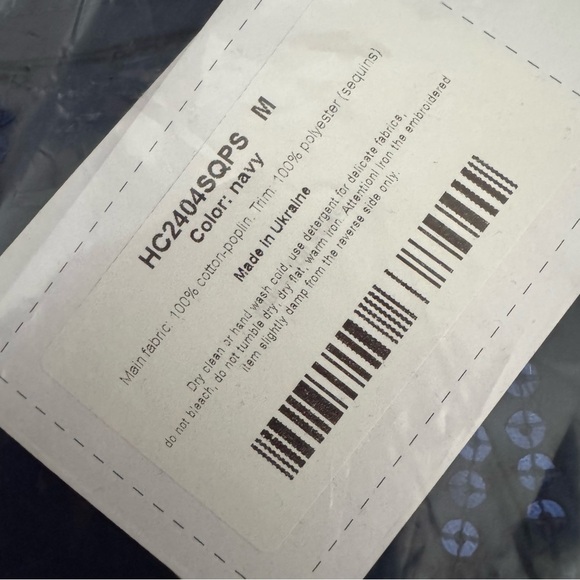 NWT Sleeper Milky Way Sequined Cotton Pajama Set Navy Size M - Picture 7 of 13